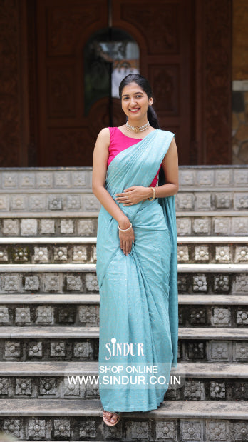 Vichitra Foil Butti Saree | code :1025