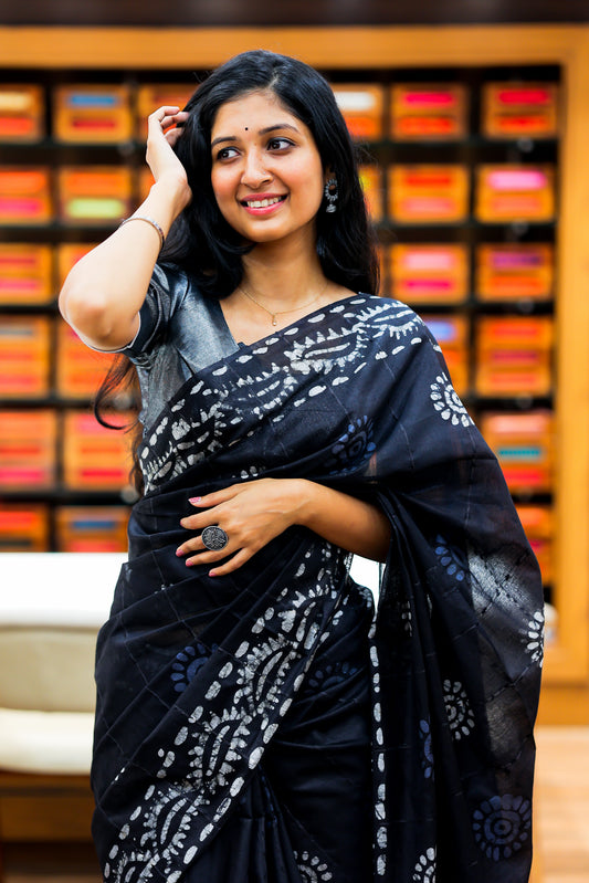 Bhagalpur printed saree | 1003