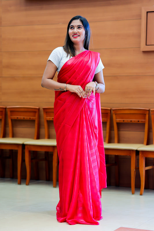 Thin chiffon Saree | code : 1009