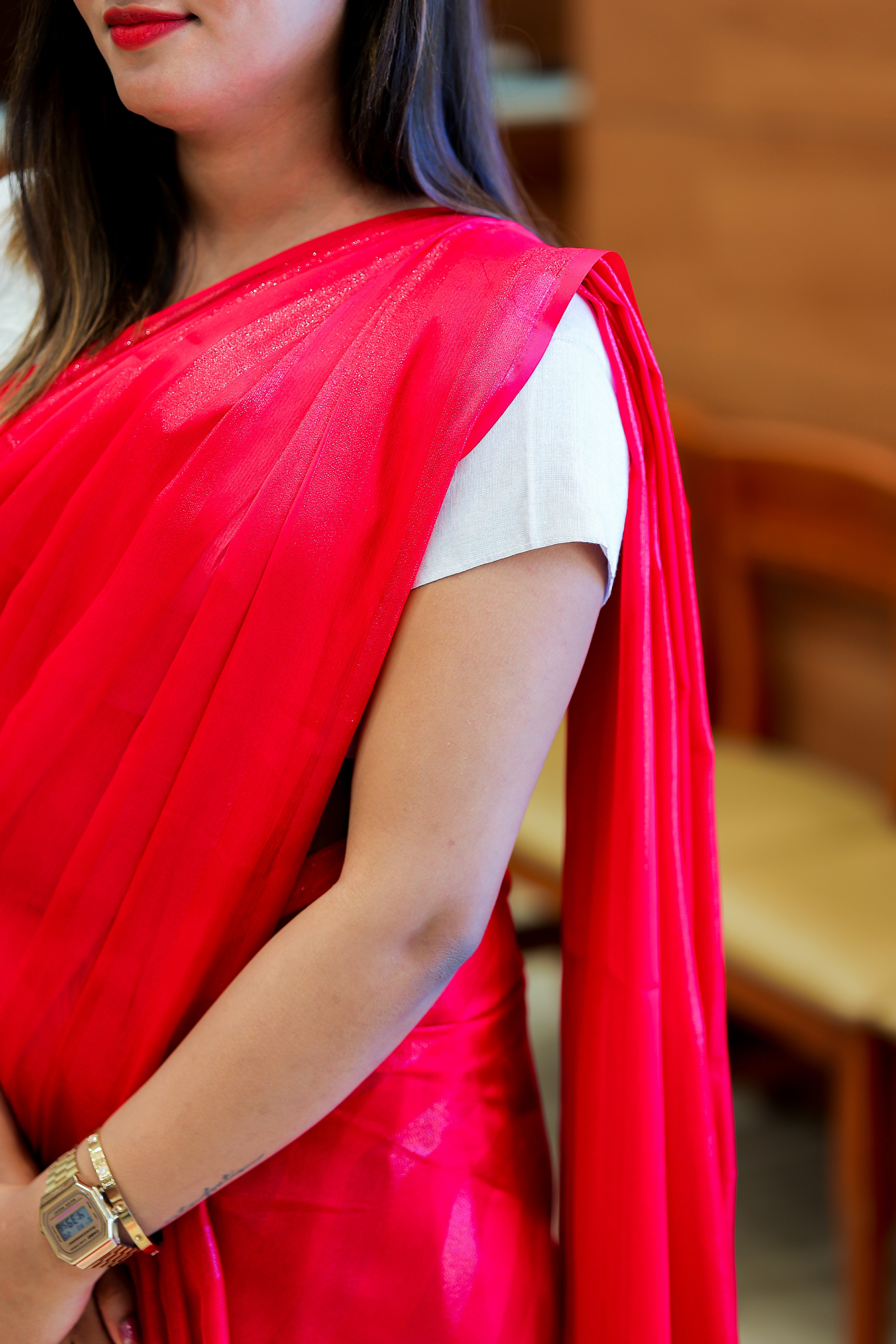 Thin chiffon Saree | code : 1009
