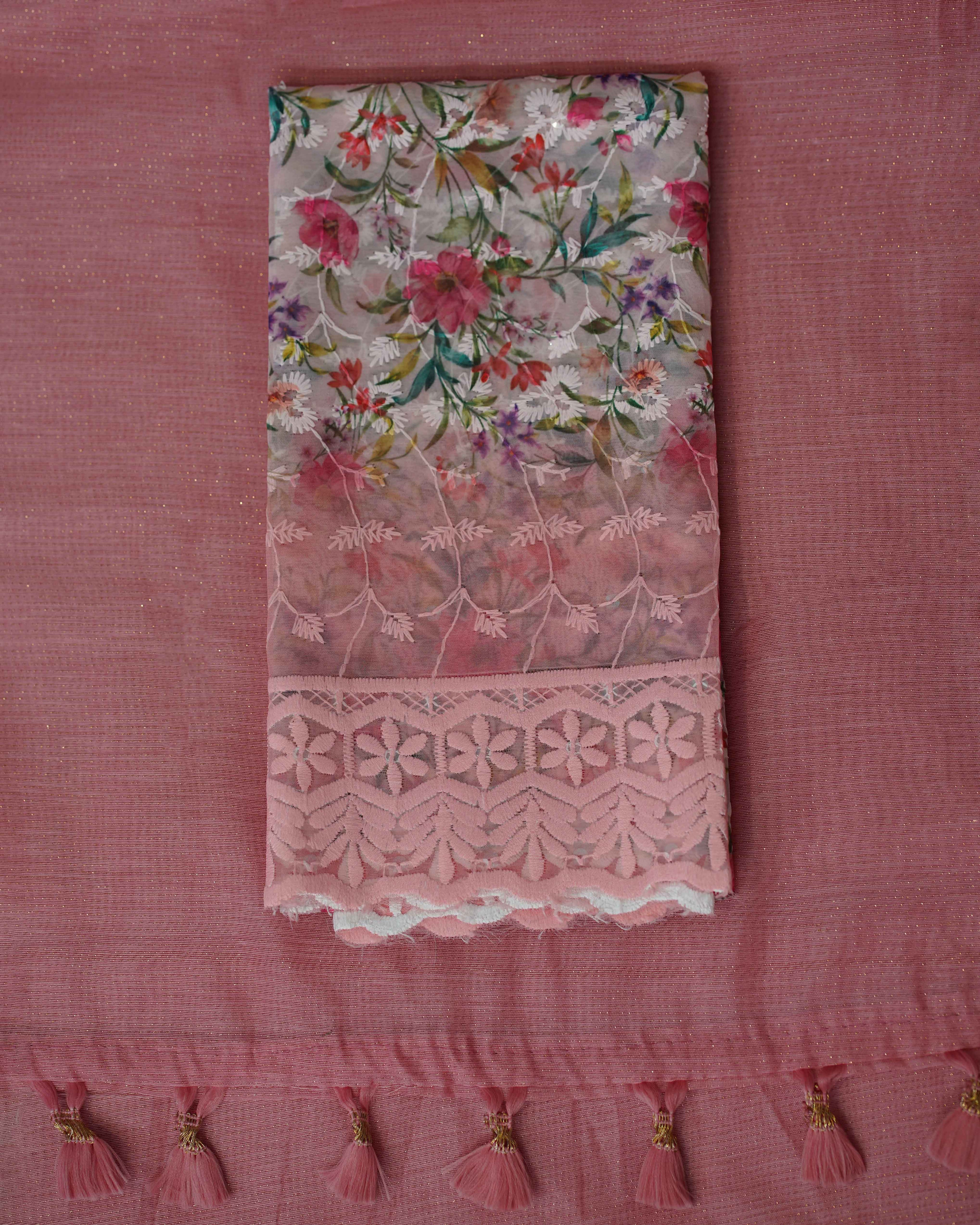 Synthetic Chanderi Saree | 1050