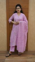 Mul Cotton Embroidered Suit Set