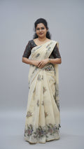 semi linen sarees