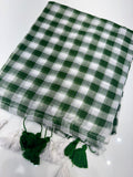 Mulcotten check saree