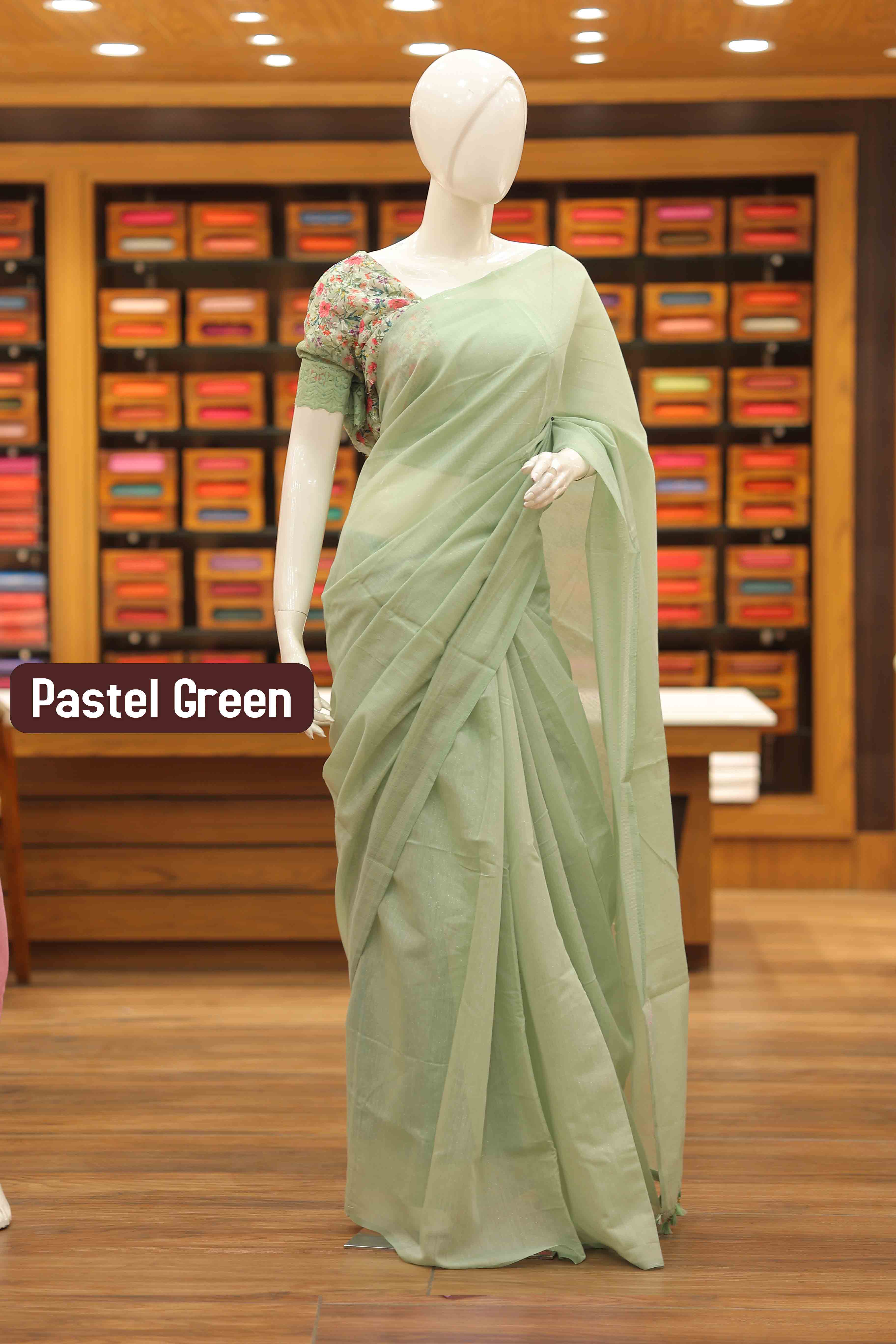 Synthetic Chanderi Saree | 1050